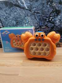 Gra Pop It - pomarańczowy krab