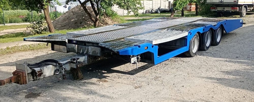 Naczepa Przyczepa niskopodwoziowa 3 osie z zagłębieniami