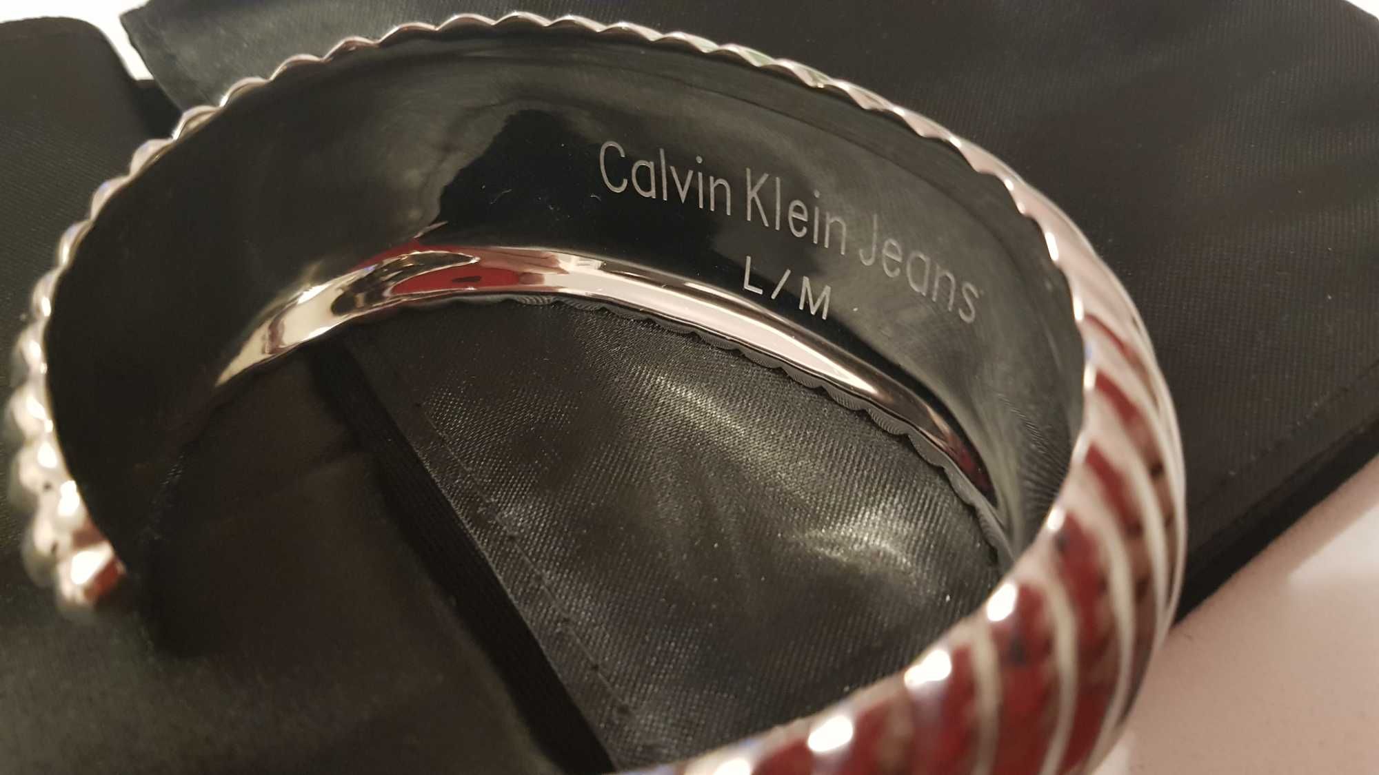 Bransoletka Calvin Klein certyfikat rom.M/L Nowa.