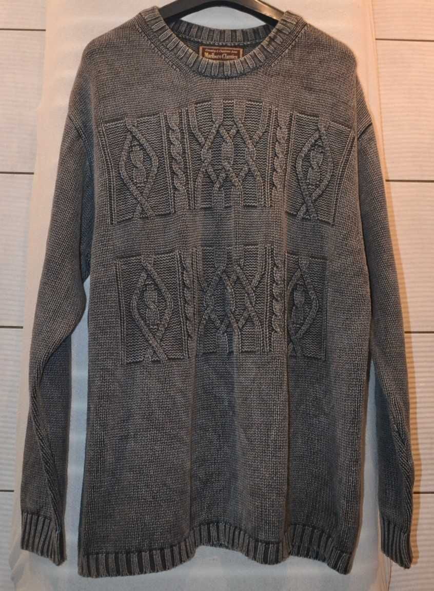 MARLBORO Classics Sweter Męski XL Bawełna Ciepły Oryginalny Super Stan