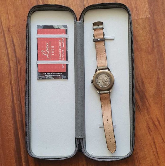 Męski zegarek automatyczny Laco Augsburg Oliv 42 Limited 233 z 250