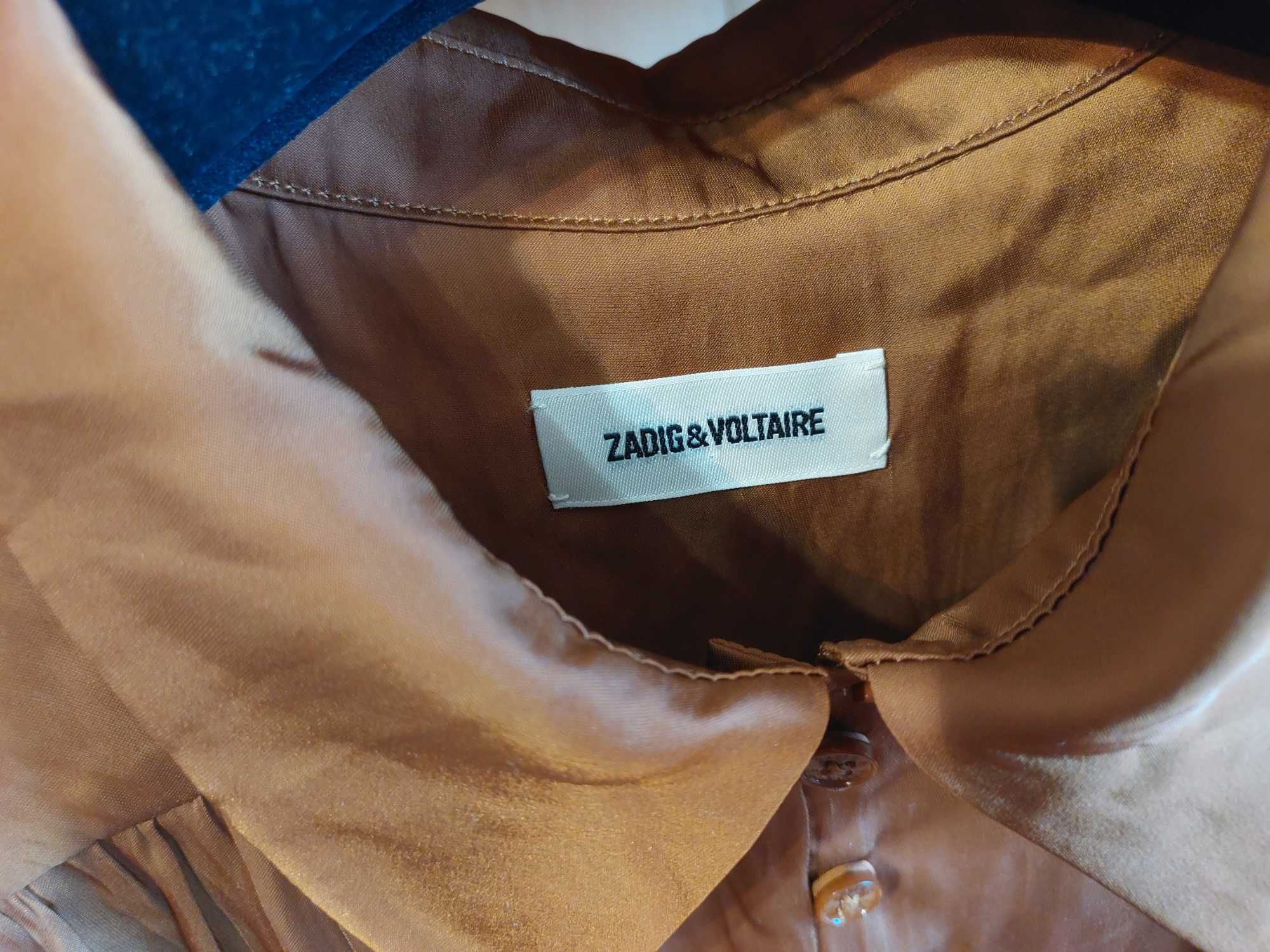 рубашка Zadig&Voltaire, струящаяся, на пуговицах.