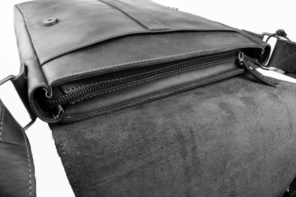 Мужская кожаная сумка через плечо А4, ручная работа, для документов