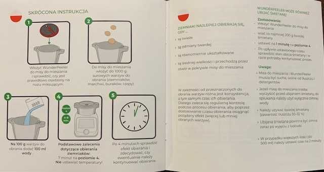 Obieraczka do ziemniaków Monsieur Cuisine CONNECT SMART TREND Lidlomix