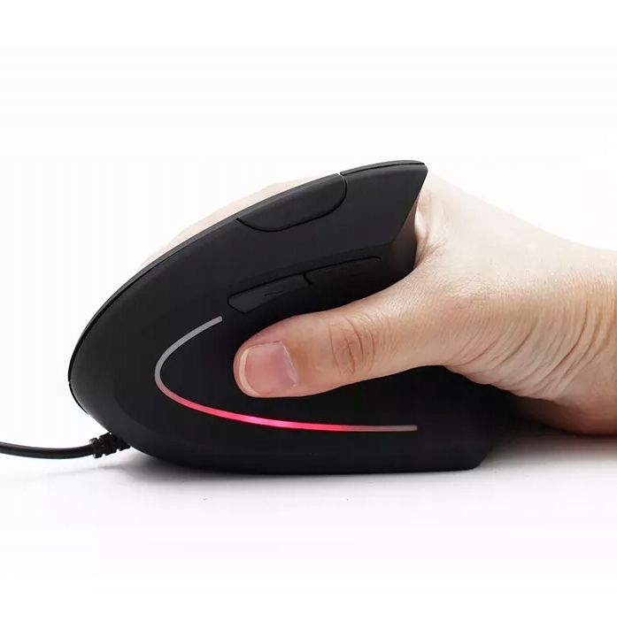 Myszka Pionowa Wertykalna Mysz Ergonomiczna Przewodowa Usb Cicha Zenwi