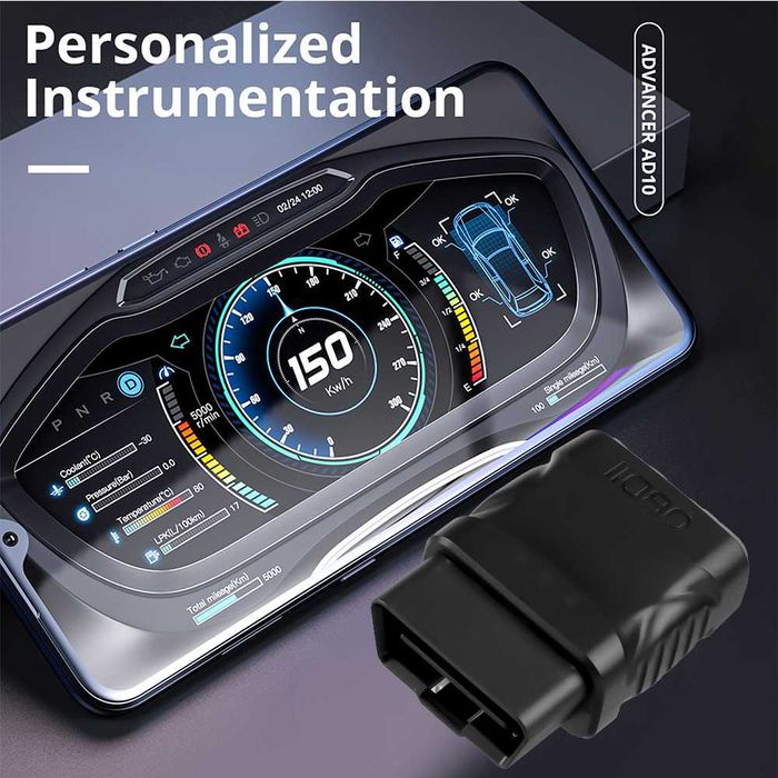 Czytnik błędów Skaner OBD2 Bluetooth 4.2 dla IOS/Android