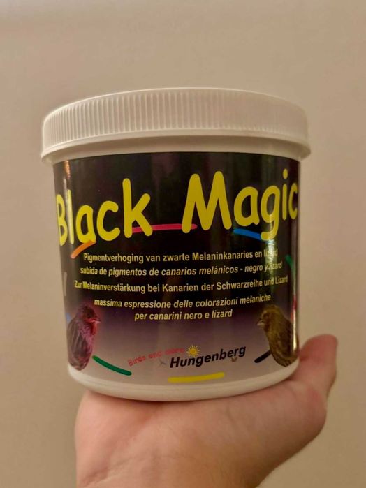 Corante para canários Black Magic 500g, totalmente novo (selado).