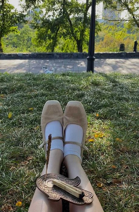 Оксамитові Mary Jane / балетки (26–26,5 см)