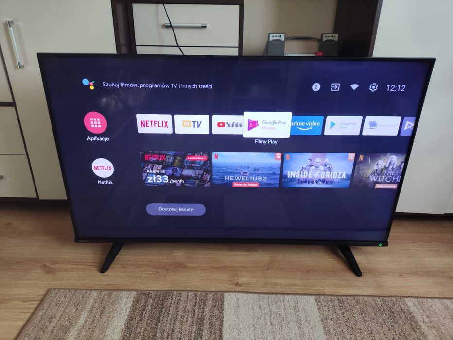 Telewizor QLED 4K smart tv toshiba 55" 55QA4263DG.