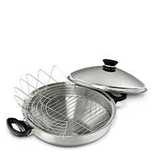 patelnia  Wok ze stali nierdzewnej + akcesoria iCook