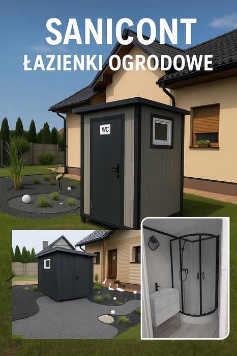 Kontener sanitarny W.C prysznic