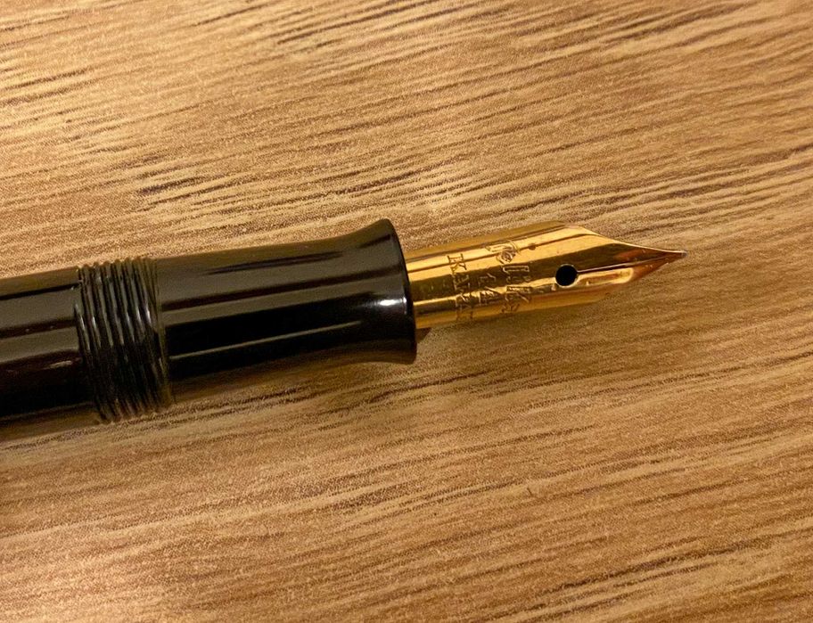 Pióro wieczne Pelikan 100, Green Marbled, DE, 1930s