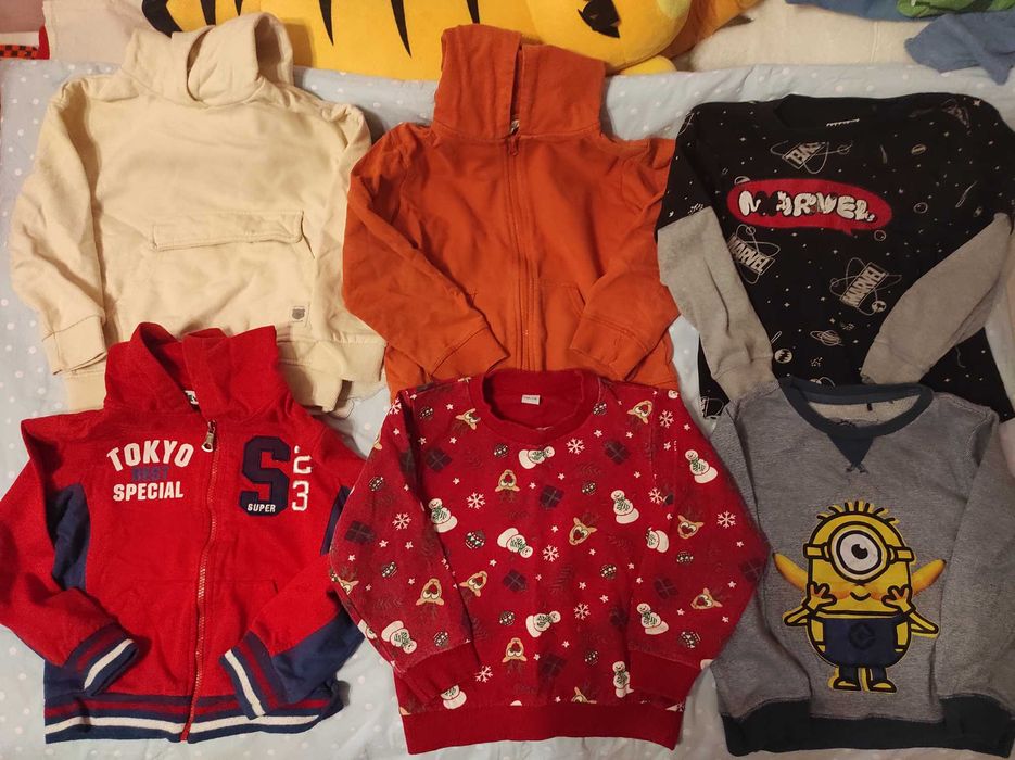 Paka+GRATISY 116cm ubran dla chlopca uzywane