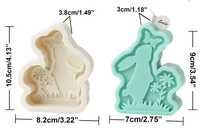 Forma silikonowa wielkanocna zajączek królik do świecy wosku mydła