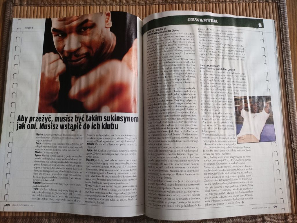 Magazyn Maxim październik 2001 Monika Kuszyńska