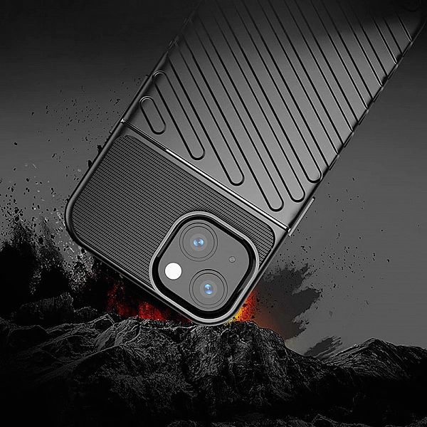 Thunder Case elastyczne pancerne etui pokrowiec iPhone 13 mini czarny