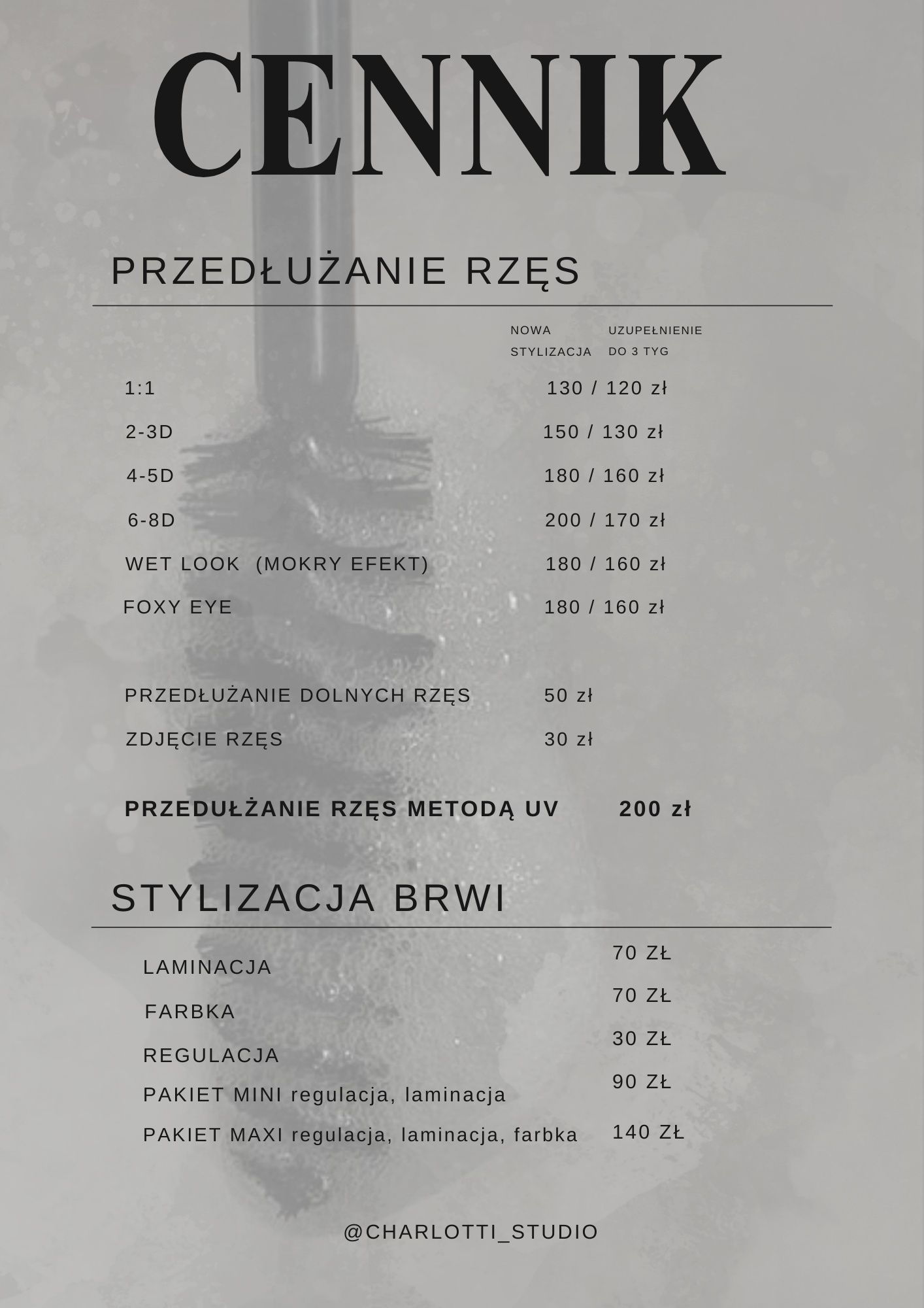 Przedłużanie rzęs, stylizacje brwi, przedłużanie rzęs UV, rzęsy UV