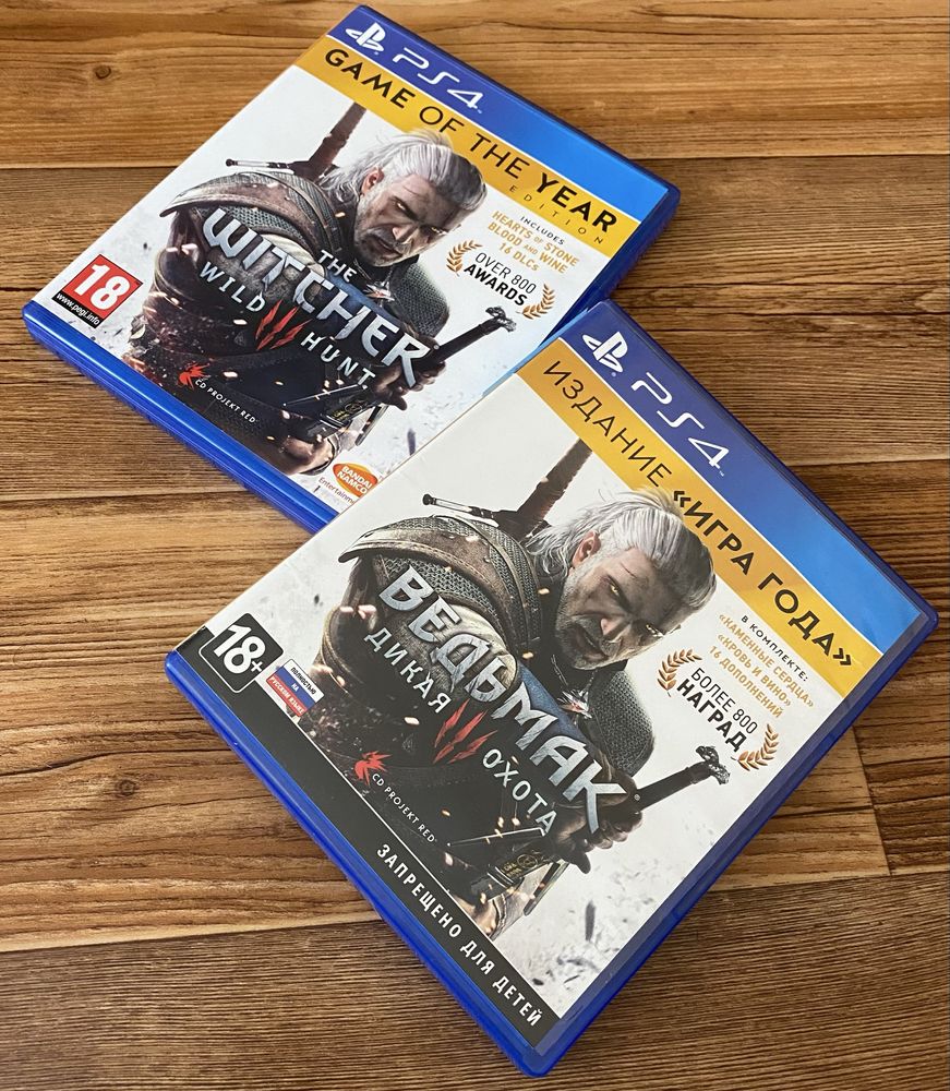 Sony PS4: Ведьмак, DMC, Doom, Dishonored, The Evil Within, Uncharted.