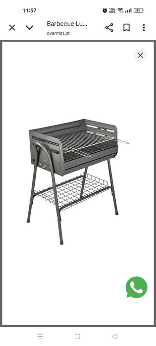 Barbecue Luso a Carvão 60×40cm bom estado