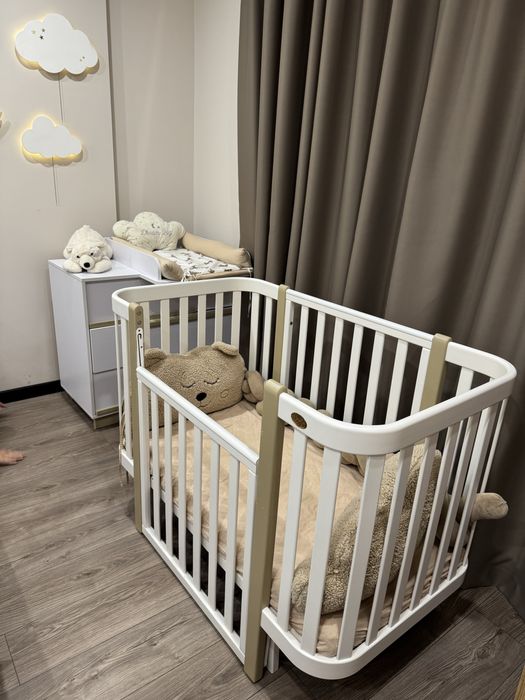 Ліжко дитяче +комод фірми Ангело+матрас в подарунок