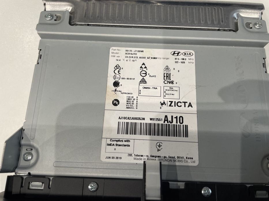 Oryginalne Radio KIA Bluetooth