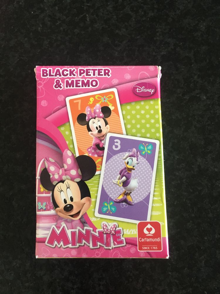 Puzzle i gra w karty zestaw z Myszką Minnie
