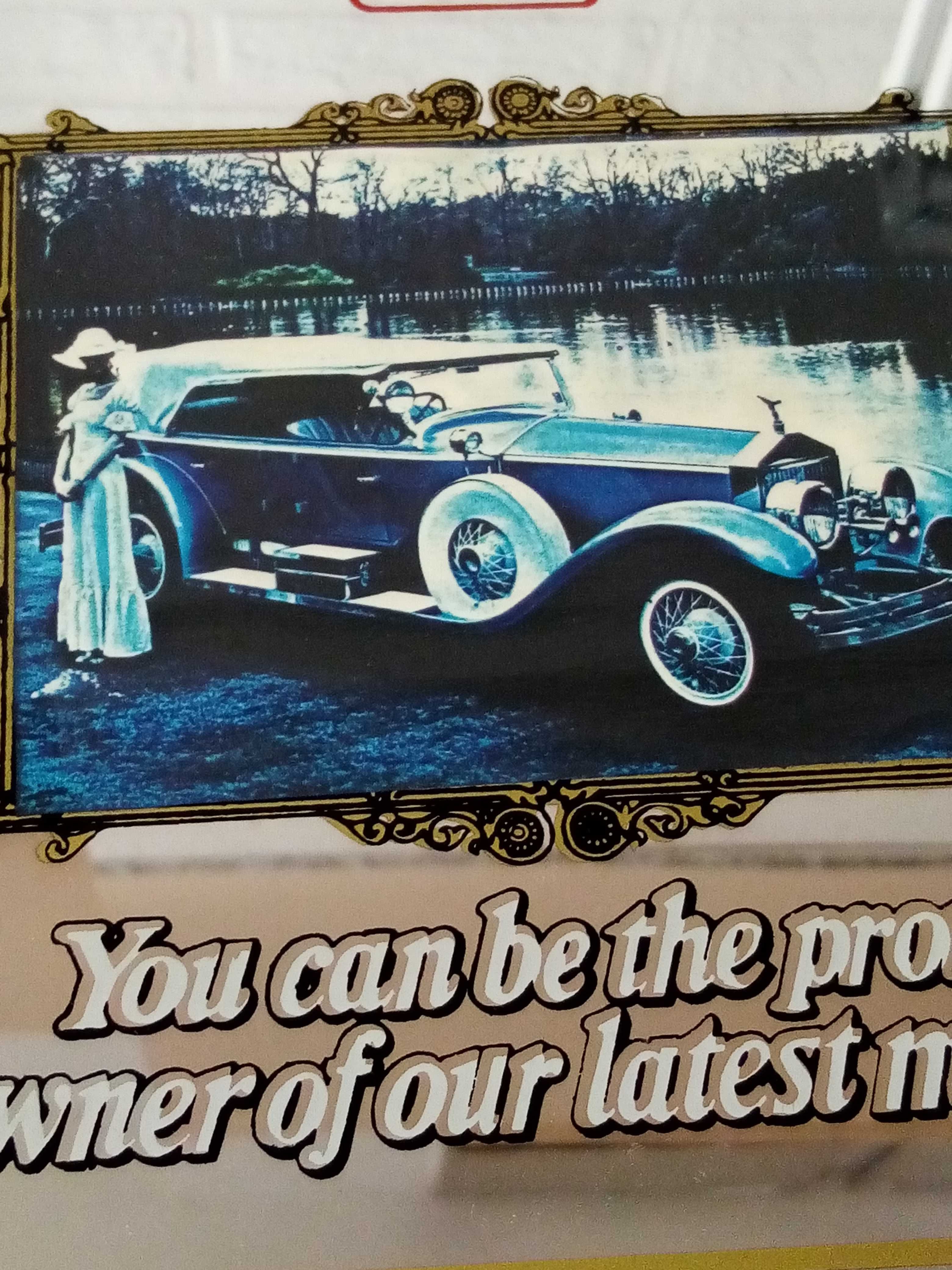 Obraz na lustrze Rolls Royce.