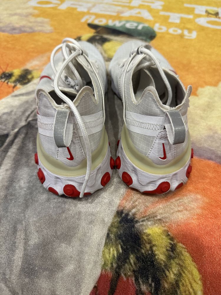 Кросівки спортивні Nike React Element 55 “White University Red”