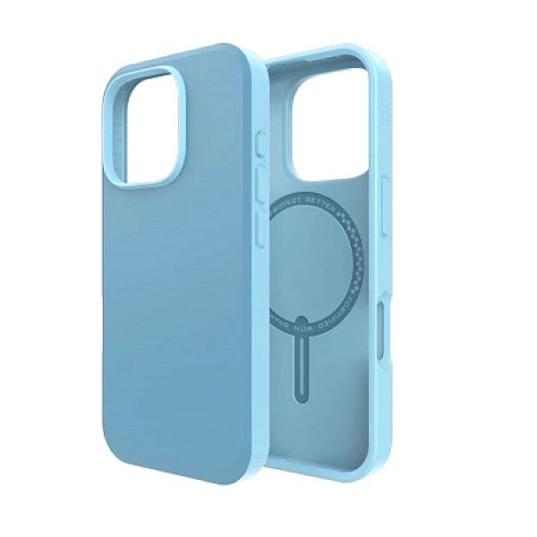 Etui ZAGG SoHo Snap z MagSafe na iPhone 16 Pro - niebieskie