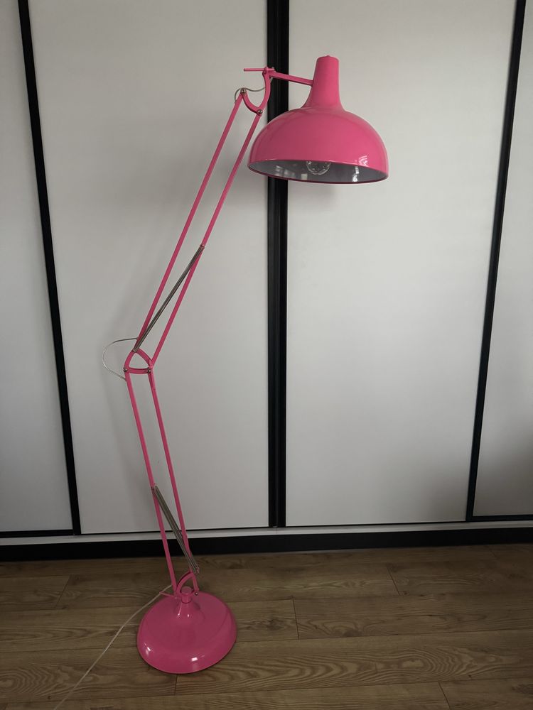 Unikatowa wysoka lampa rozowa 185cm