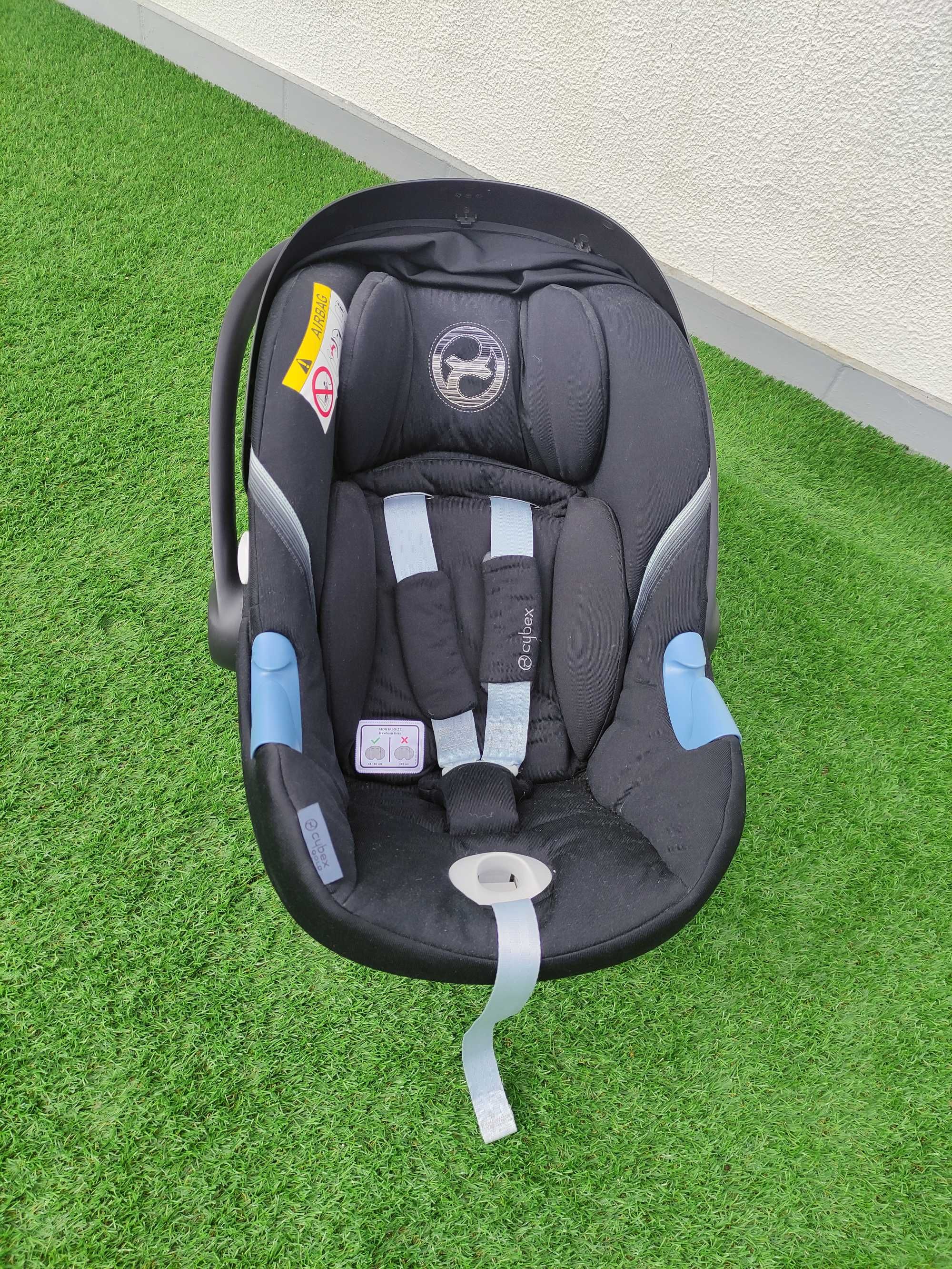 Cybex Melio carrinho ultraleve preto + Cybex Aton M I-Size Preto Ovo