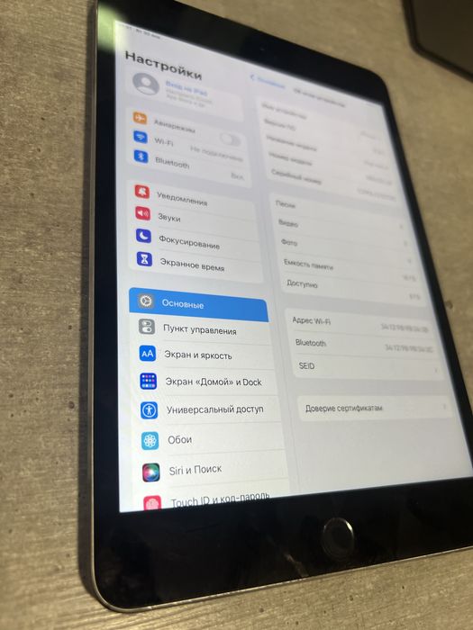 iPad Mini 4. 16GB. Space Grey. Гарантія
