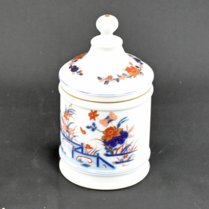 Pote / Potiche / caixa com tampa, Vista Alegre, decoração Imari