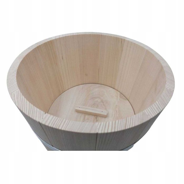 Beczka Do Kiszenia Kapusty Ogórków 15l | Drewniane Wiaderko z Pokrywą