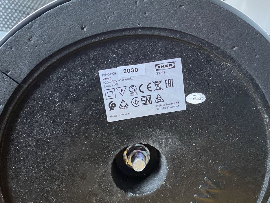 LAUTERS IKEA - lampka nocna. RANARP IKEA - lampa podłogowa