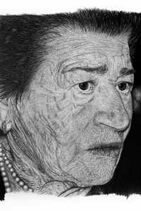 Desenho hiper realista - Old woman