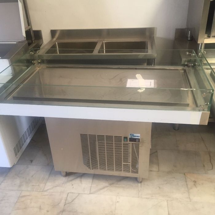 Mesa Peixaria Refrigerada 1,5M NOVA