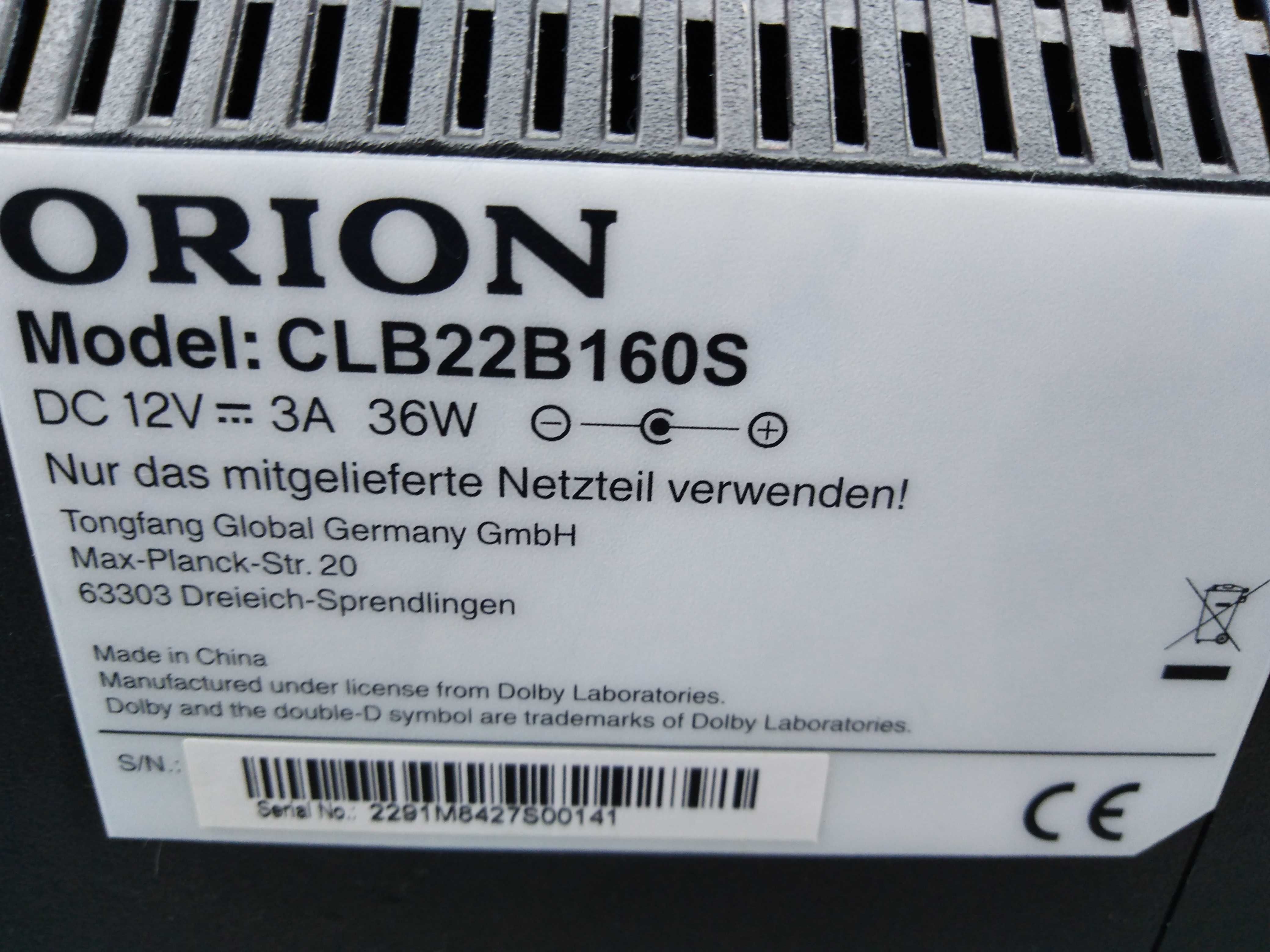 TV-Monitor ORION LCD 22 DVB-T HDMI Pl Menu Pilot DC 12V