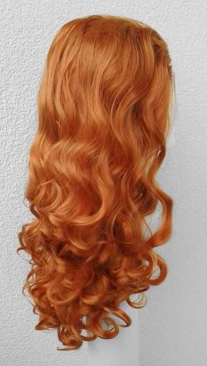 Merida Brave Waleczna lokowana ruda pomarańczowa peruka cosplay wig