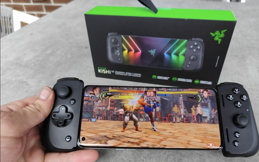 Razer kishi v2 pro android como novo e caixa