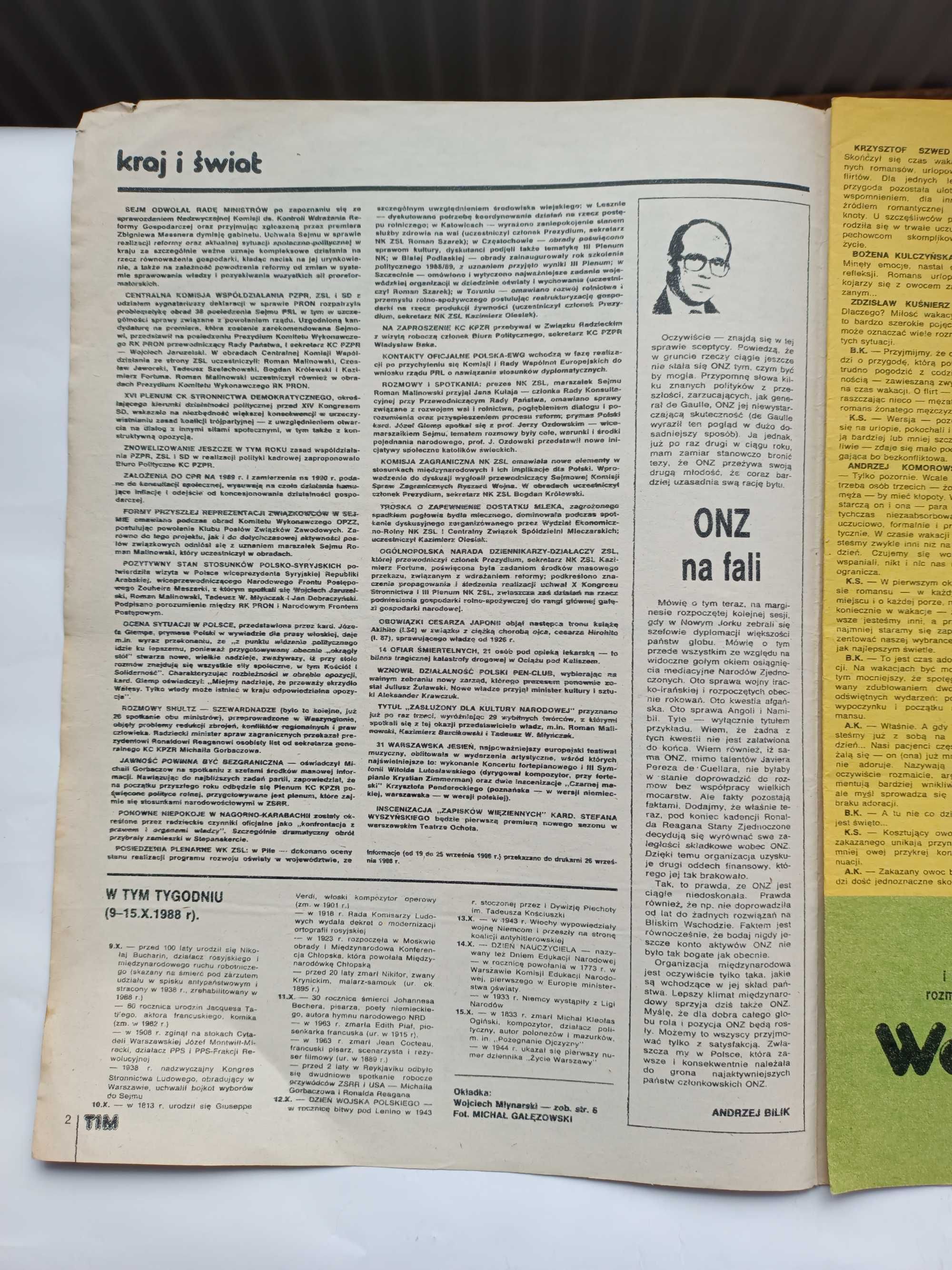 TIM  Nr  41 z 7 października 1988 r.
