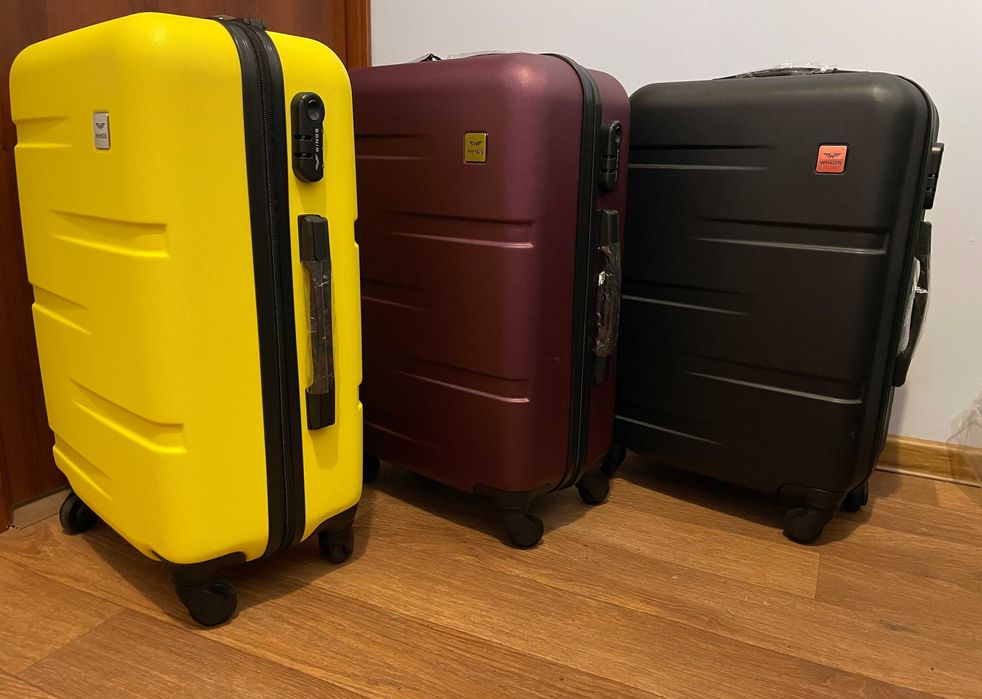 Сумка Валіза для подорожей Чемодан Wings AT01 помаранчевий Вінгс