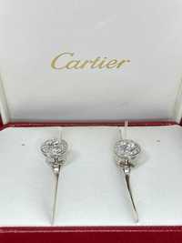 Золотые серьги Cartier с бриллиантами