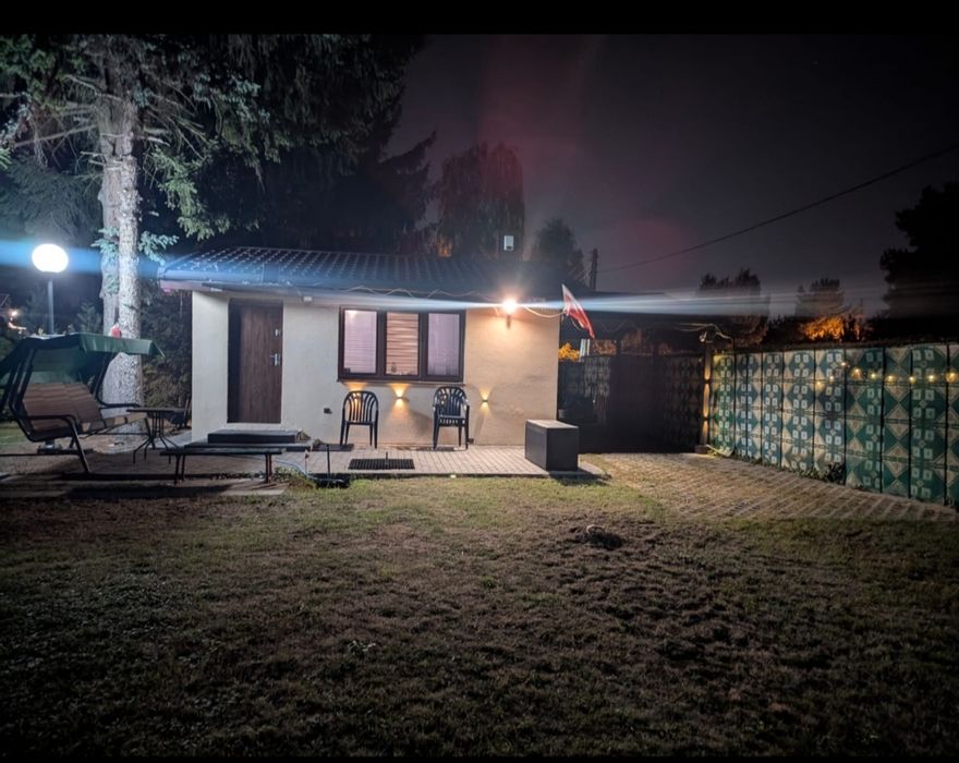 Działka ROD Warszawa z nowym całorocznym domkiem lux.