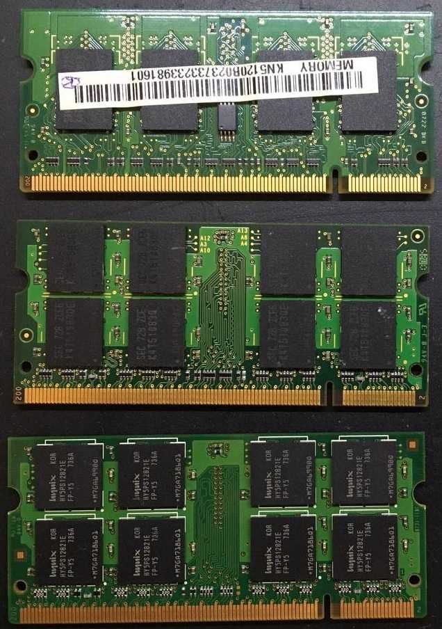 Оперативна пам`ять для ноутбука  DDR2 PC-5300S 512МБ, 1GВ