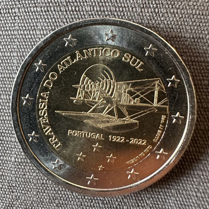 Moeda 2€ Travessia do Atlantico Sul