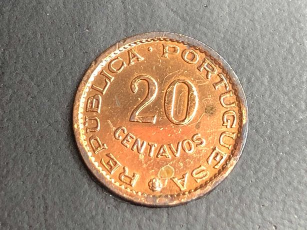 São Tomé Bronze 20 Centavos 1971, 50 Cent. 1962 e 1 Escudo 1962, 1971