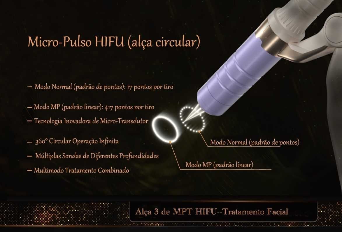 Máquina anti rugas HIFU Tridimensional