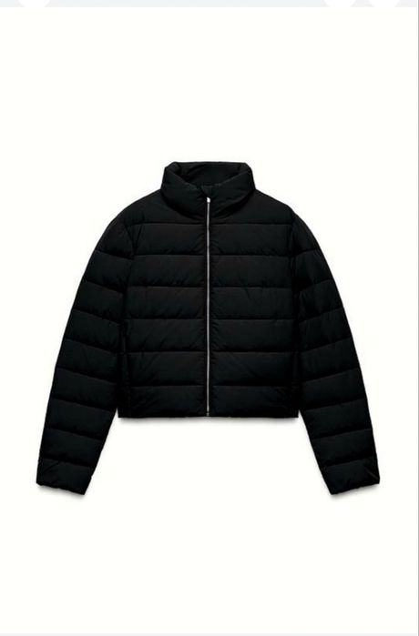 Чорна куртка пуховик Zara