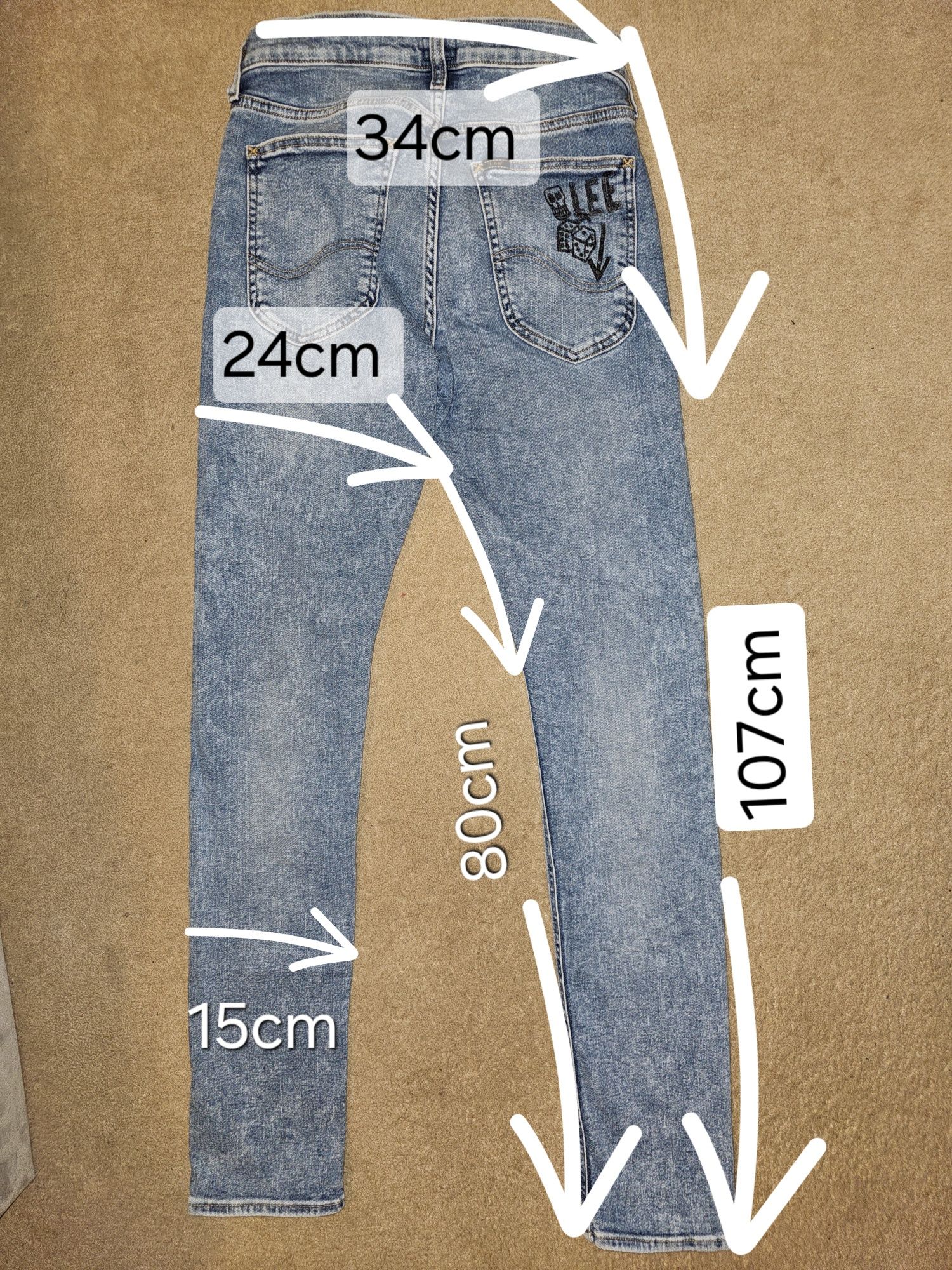 Jeans LEE luke W27 L32 na szczupłego wysokiego chłopaka